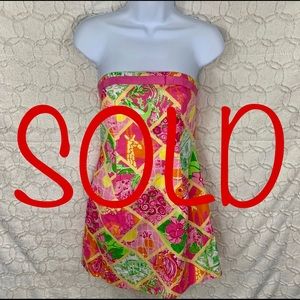 Lilly Pulitzer Strapless Sun Dress